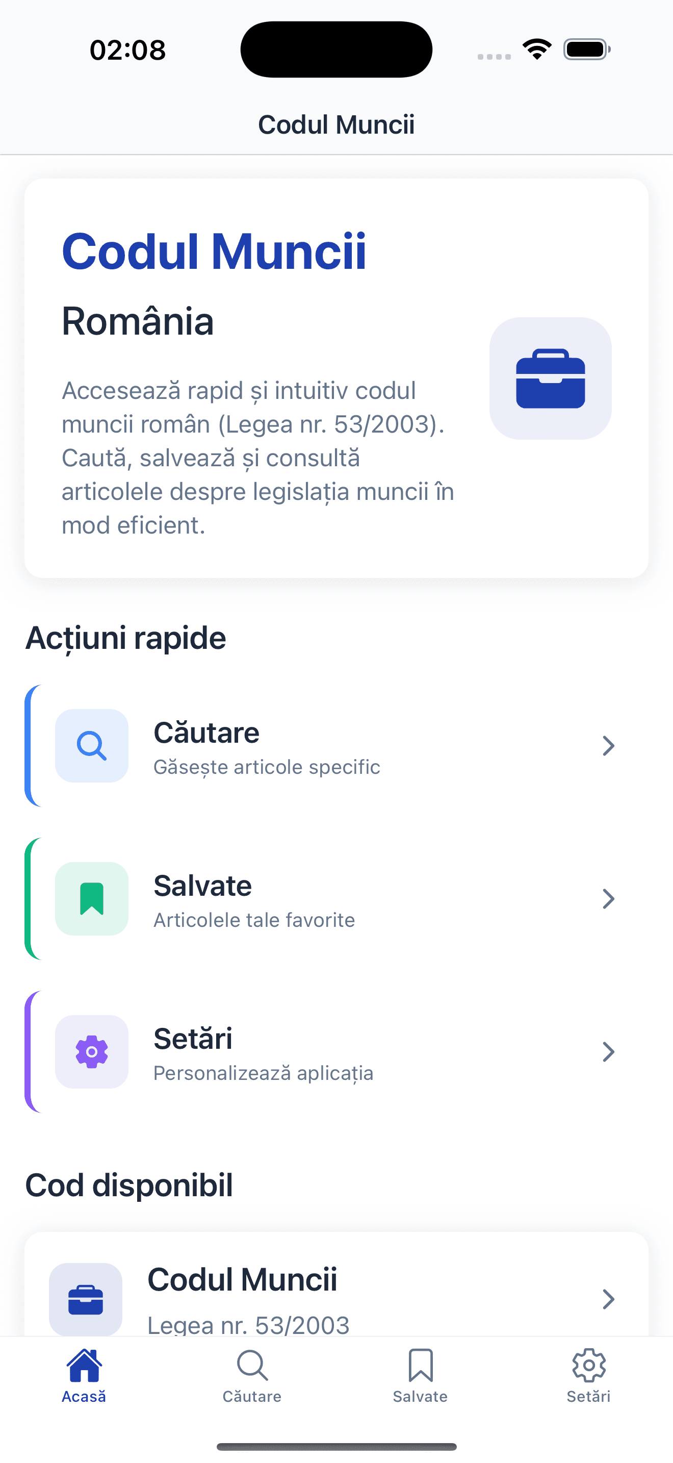 Codul Muncii screenshot