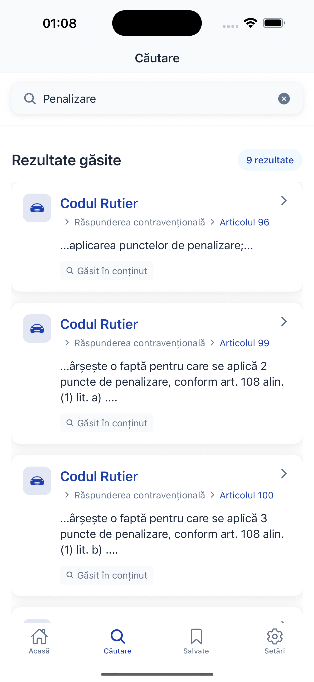 Codul Rutier screenshot